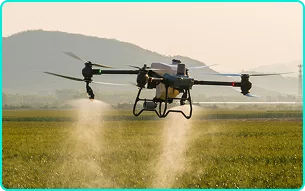 Pulverização aérea com drone